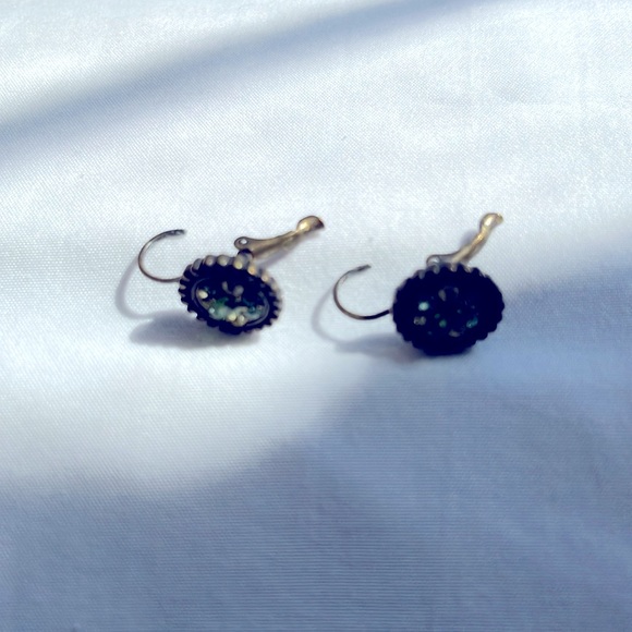 Lia Sophia Earrings with Light Green & Yellow Crystals - Picture 5 of 5